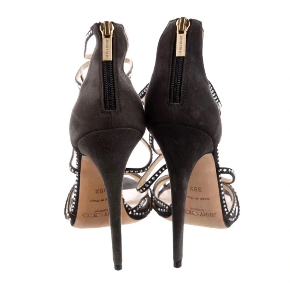 AUTHENTIC JIMMY CHOO RED CARPET HEELS - Picture 7 of 9